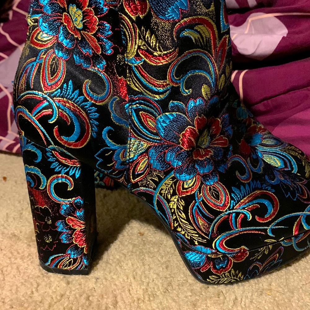 Custom made boots. Heeled and a size 8 and 1/2